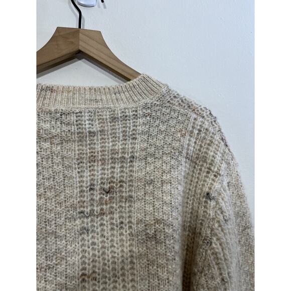 Pendleton Virgin Wool Sweater L Grandpa Cabincore Speckled Fisherman Knit - Picture 9 of 14